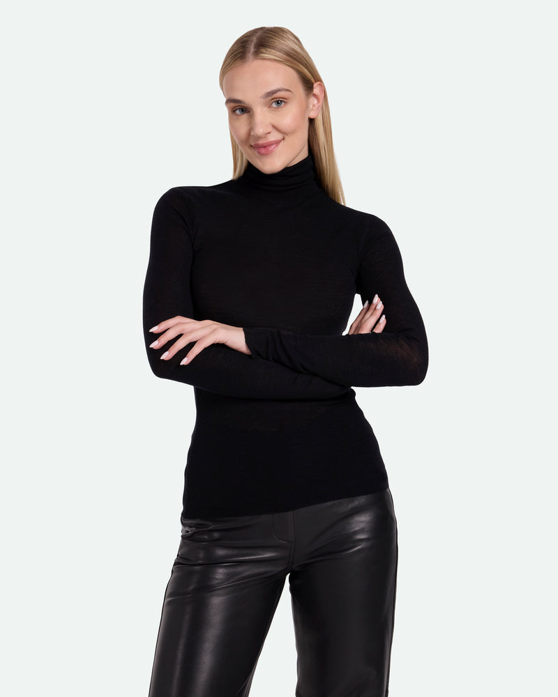 minimum female Pernilles 3736 Turtleneck Turtleneck 999 Black