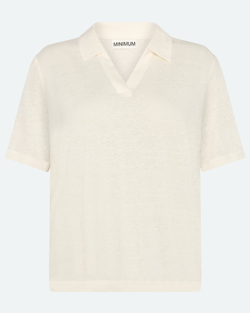 minimum female Petra polo t-shirt 4159 Short Sleeved T-shirt 0608 Coco Milk