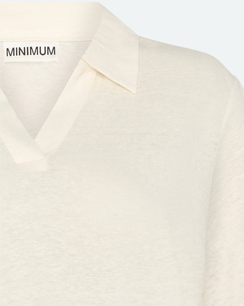 minimum female Petra polo t-shirt 4159 Short Sleeved T-shirt 0608 Coco Milk
