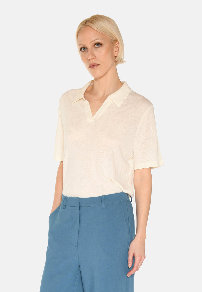 minimum female Petra polo t-shirt 4159 Short Sleeved T-shirt 0608 Coco Milk