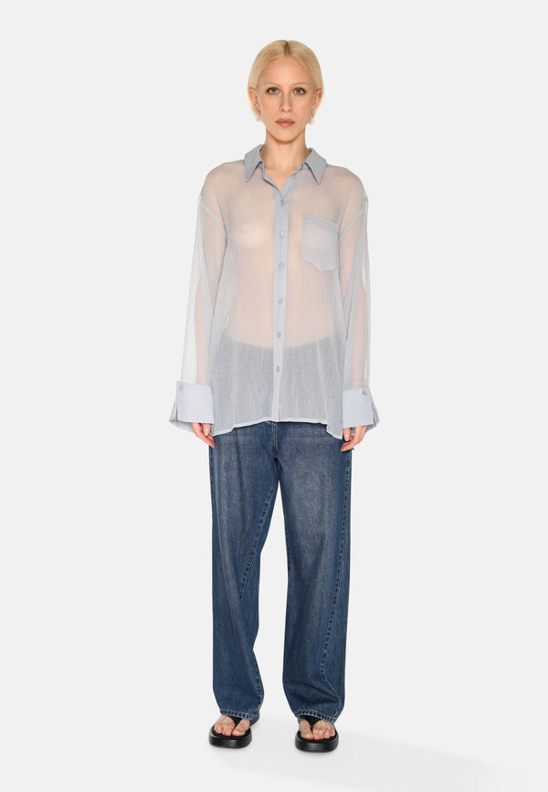 minimum female Pina shirt 3949 Long Sleeved Shirt 4203 Vapor Blue