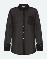 minimum female Pina shirt 3949 Long Sleeved Shirt 999 Black