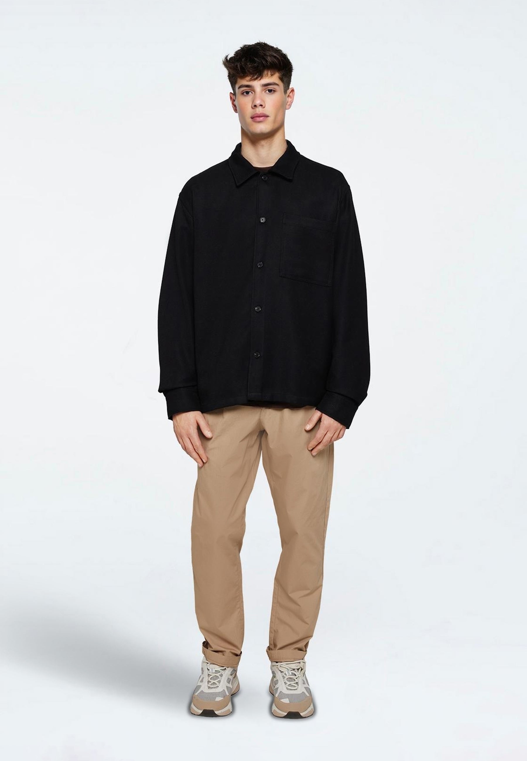 minimum male Ralph shirt 4370 Long Sleeved Shirt 999 Black