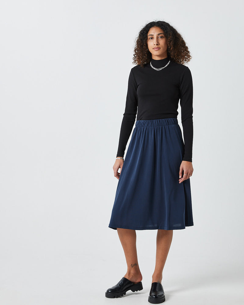 minimum female Regisse 2.0 0281 Skirt Midi Skirt 687 Navy Blazer