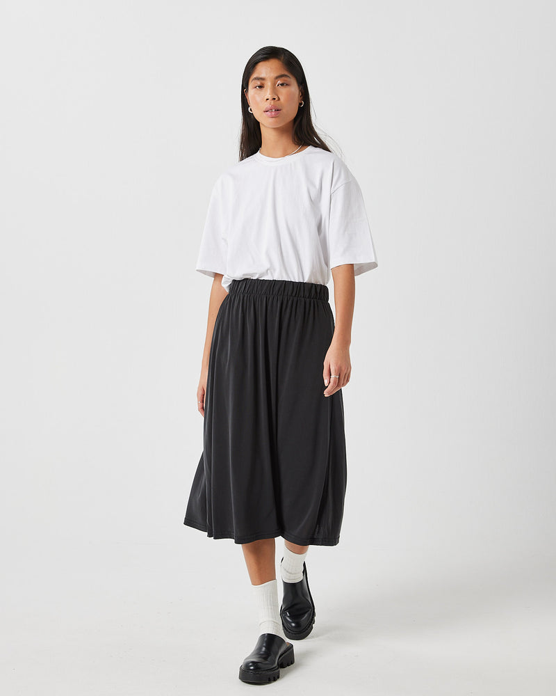 minimum female Regisse 2.0 0281 Skirt Midi Skirt 999 Black