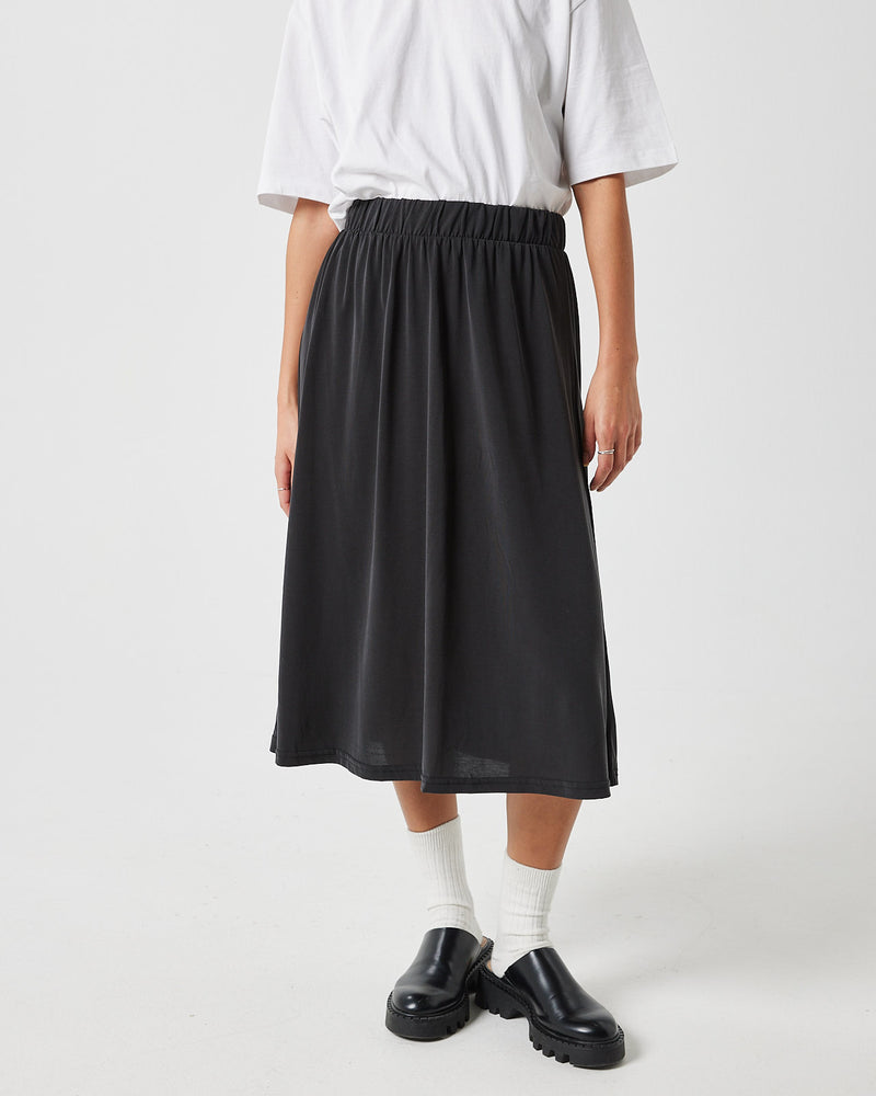 minimum female Regisse 2.0 0281 Skirt Midi Skirt 999 Black