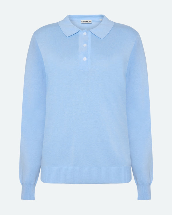 minimum female Riley polo jumper 4153 Jumper 605 Light Blue