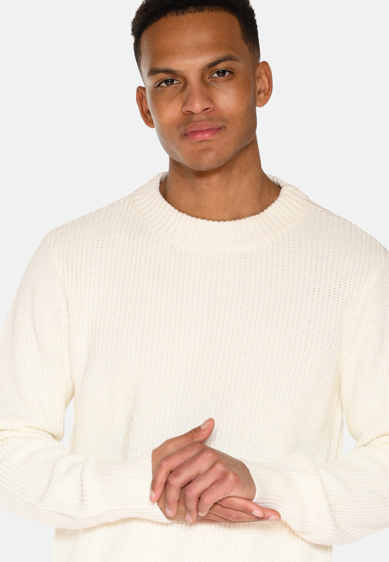 minimum male Rob basic knit sweater G006 GOTS Sweater 0608 Coco Milk