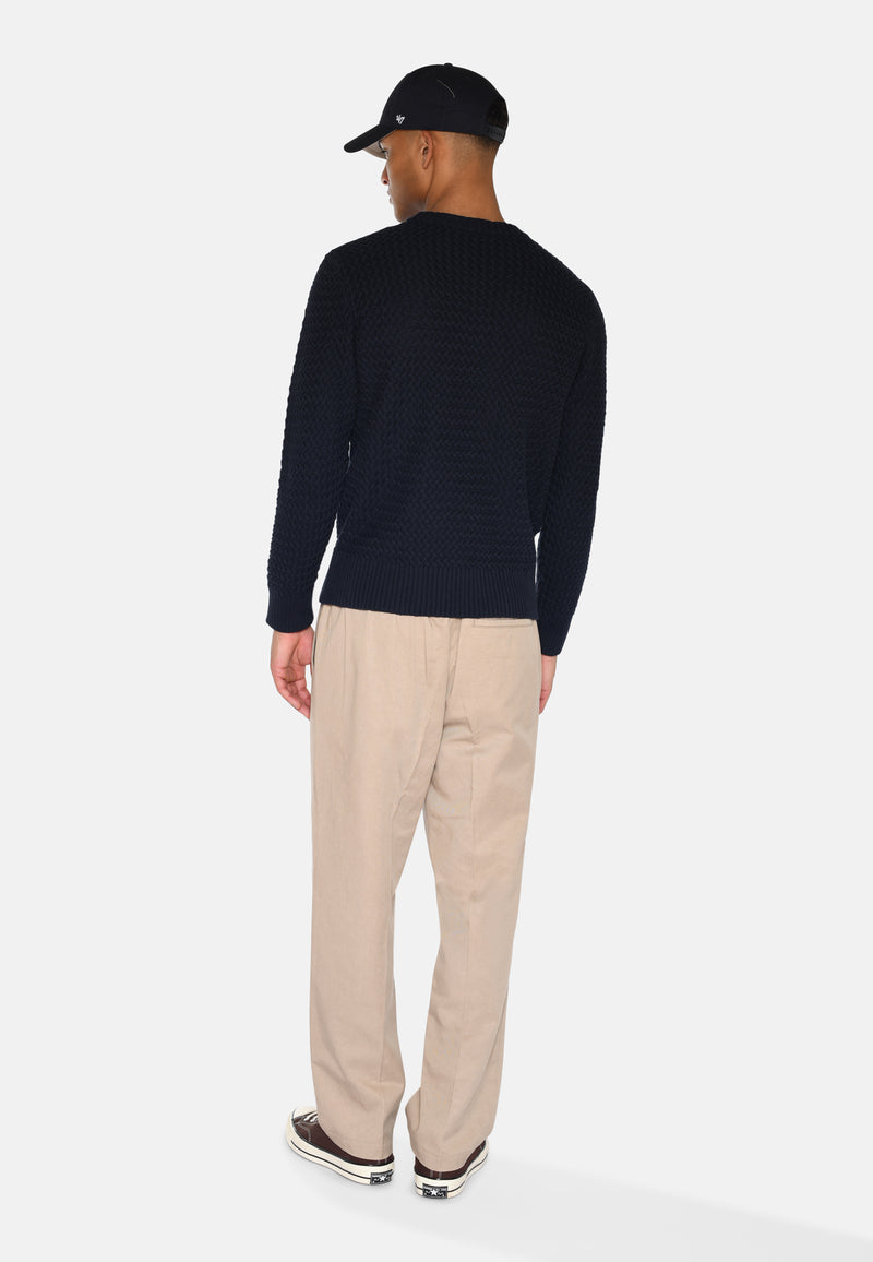 minimum male Roland knitted jumper 4123 Jumper 3922 Sky Captain