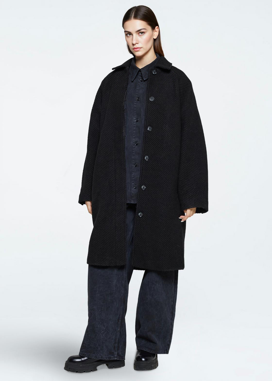 minimum female Ronja coat 4348 Outerwear 999 Black