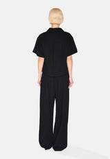 minimum female Sage short sleeved shirt 4191 Short Sleeved Shirt 999 Black