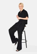 minimum female Sage short sleeved shirt 4191 Short Sleeved Shirt 999 Black