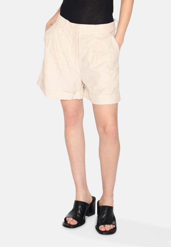 minimum female Selby linen shorts 4191 Shorts 1105 Brown Rice