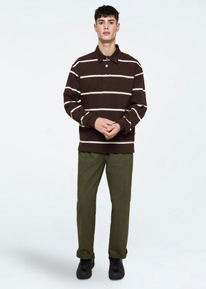 minimum male Tate rugby polo 4456 Polo 1914 Seal Brown