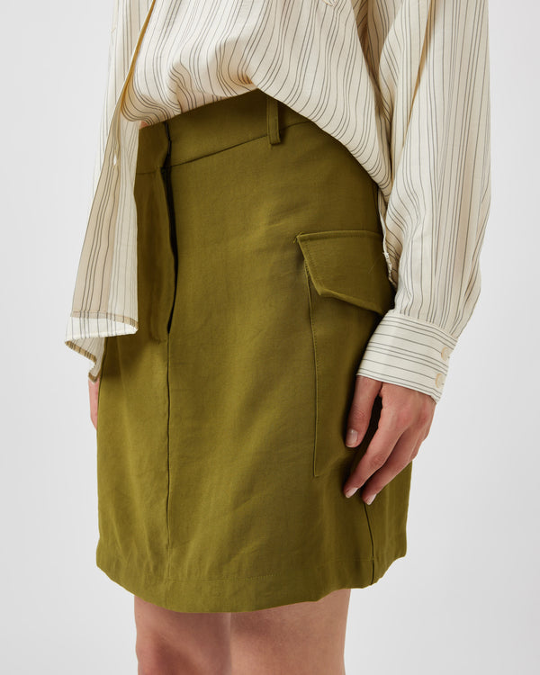 minimum female Tildas 3054 Skirt Short Skirt 0430 Avocado