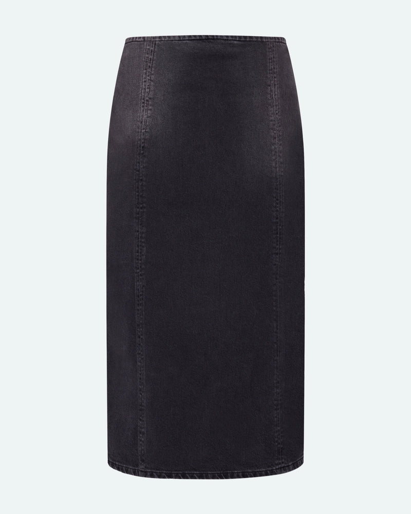 minimum female Unas 3813 Skirt Midi Skirt 999 Black