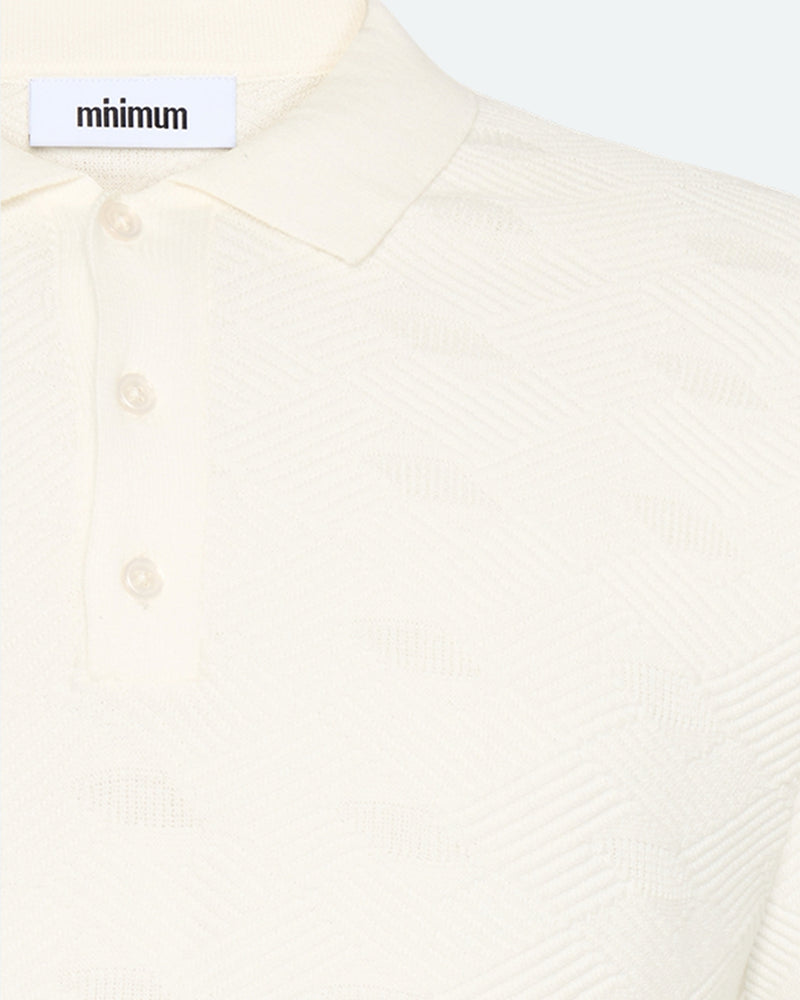 minimum male Wyatt knit polo 4121 Polo 0608 Coco Milk